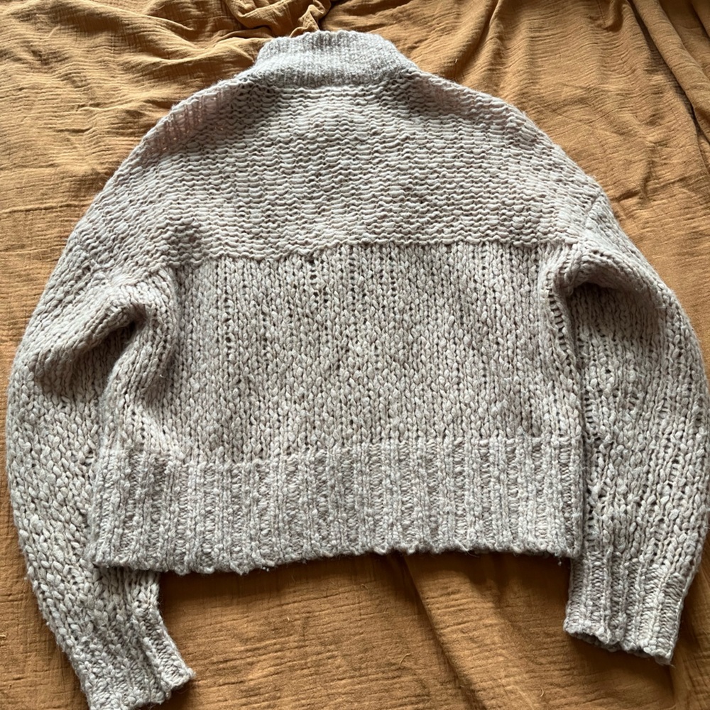 Everlane Button-Front Cowl Pullover - Picture 6 of 9